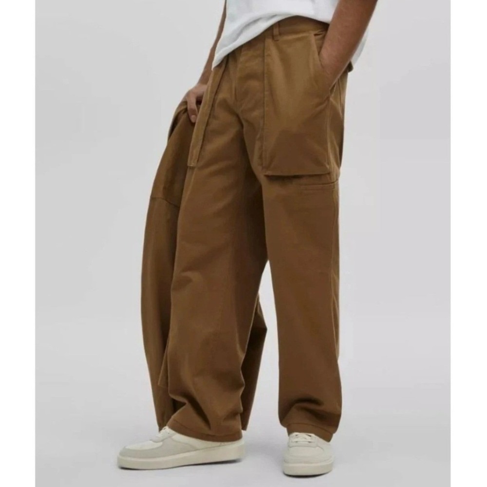 Mode of One Mens Relaxed Fit Cargo Pants Army Brown Straight Leg‎ 34 100188087MN